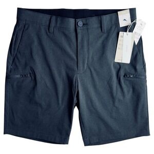 Tommy Bahama 32‎ Waist IslandZone Bahama Coast Cargo 9 Black Stretch Shorts NWT